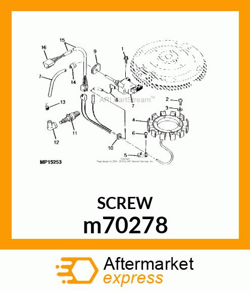 BOLT, FLANGE m70278