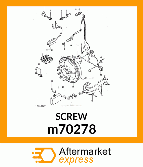 BOLT, FLANGE m70278