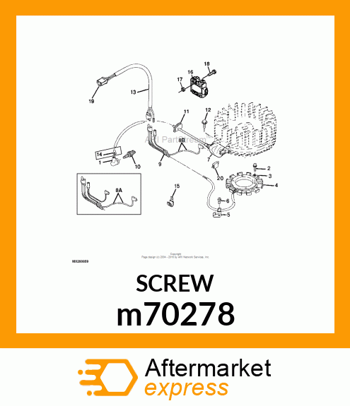 BOLT, FLANGE m70278