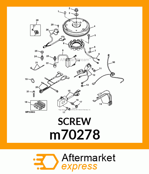 BOLT, FLANGE m70278