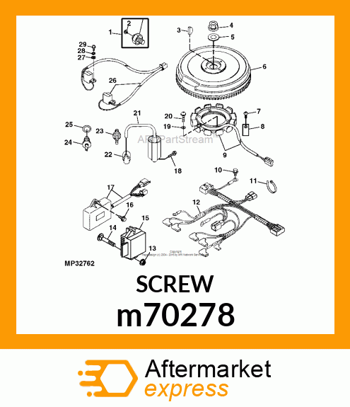 BOLT, FLANGE m70278