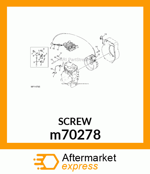 BOLT, FLANGE m70278