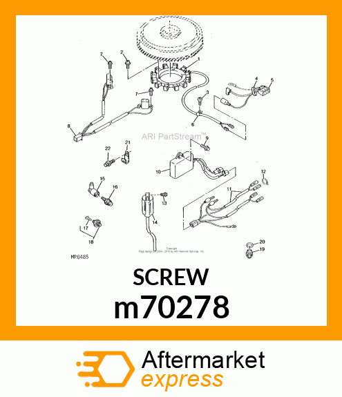 BOLT, FLANGE m70278