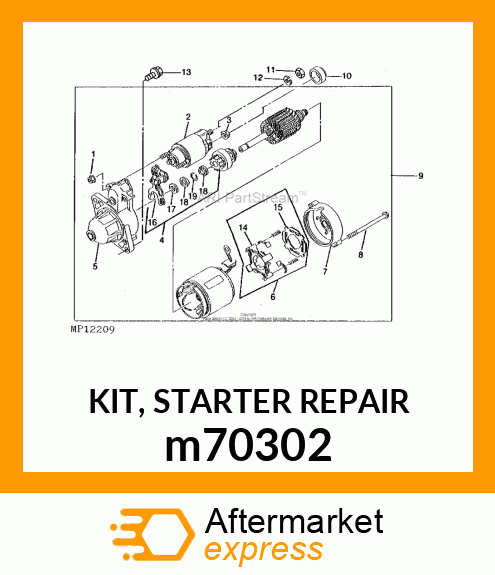 KIT, STARTER REPAIR m70302