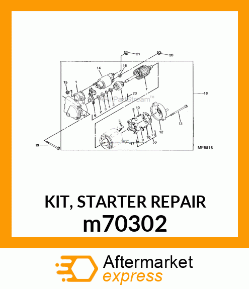 KIT, STARTER REPAIR m70302