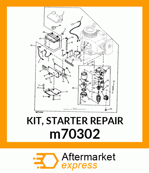 KIT, STARTER REPAIR m70302