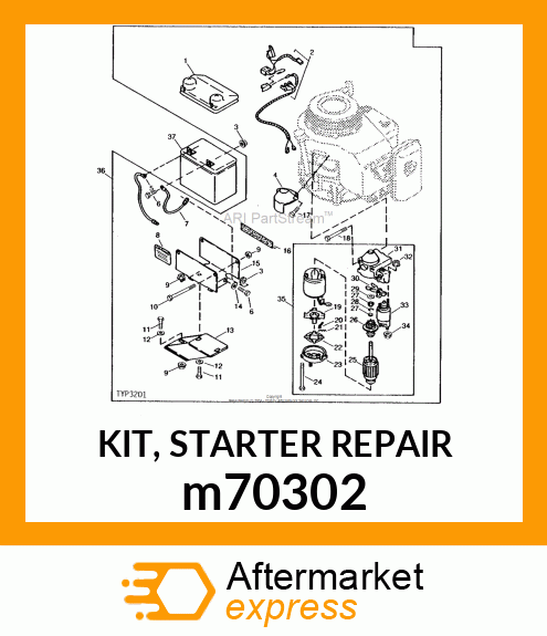 KIT, STARTER REPAIR m70302