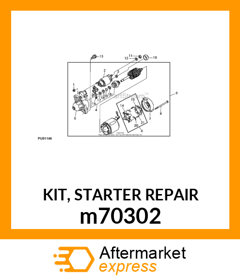 KIT, STARTER REPAIR m70302