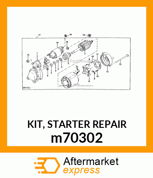 KIT, STARTER REPAIR m70302