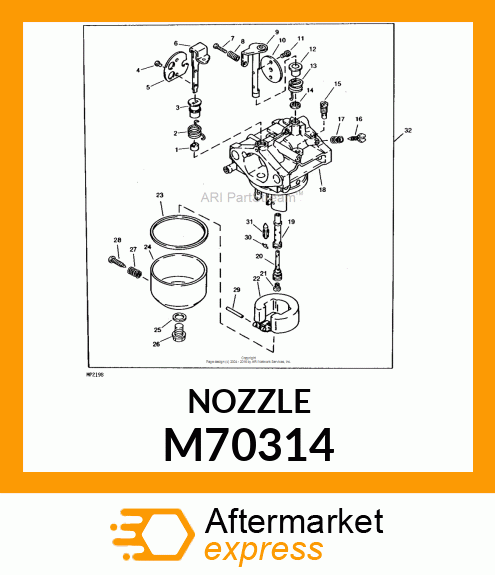 Nozzle - NOZZLE, MAIN M70314