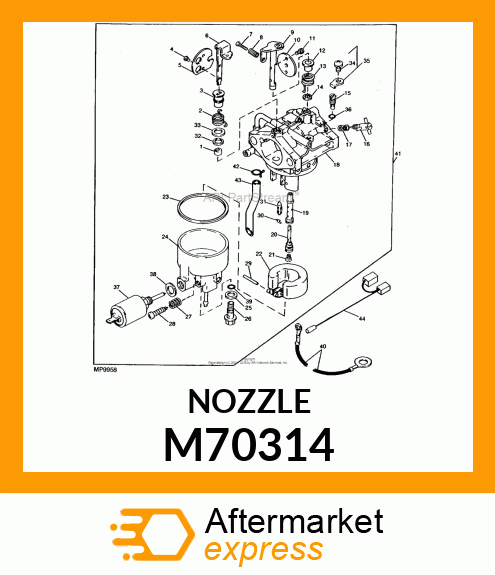 Nozzle - NOZZLE, MAIN M70314