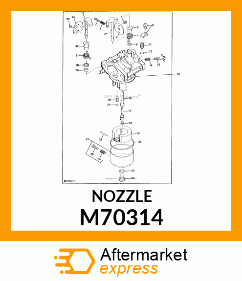 Nozzle - NOZZLE, MAIN M70314