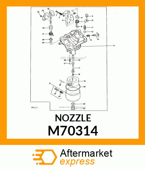 Nozzle - NOZZLE, MAIN M70314