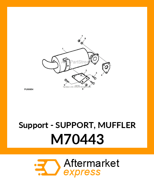 Support Muffler M70443