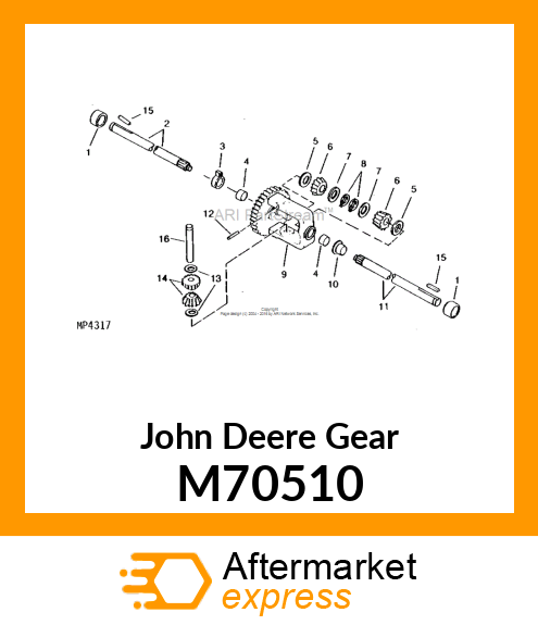 GEAR, BEVEL M70510