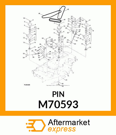 Shaft - PIVOT SHAFT, IDLER, RH M70593