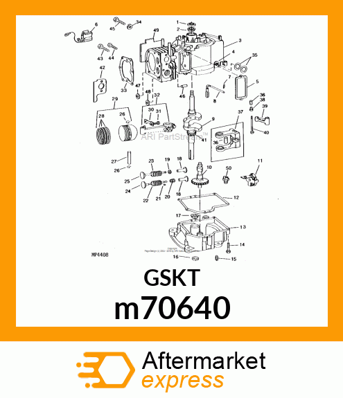 GASKET, .015 OIL SUMP m70640