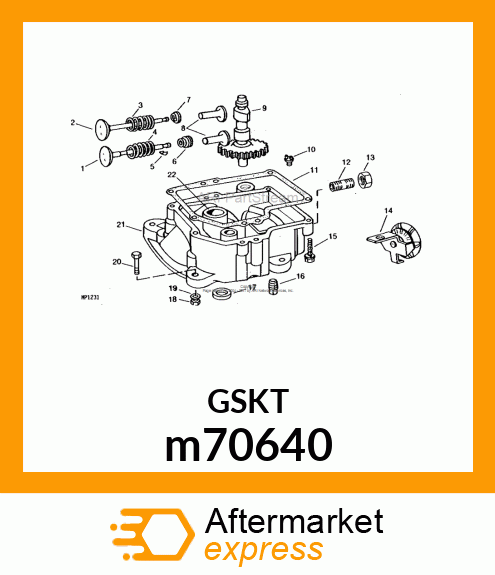 GASKET, .015 OIL SUMP m70640