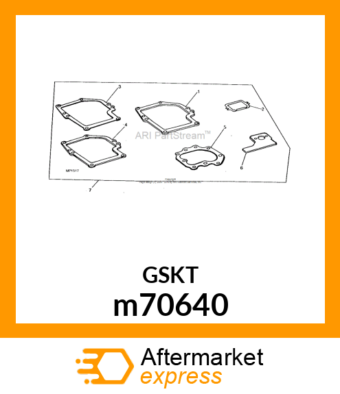 GASKET, .015 OIL SUMP m70640