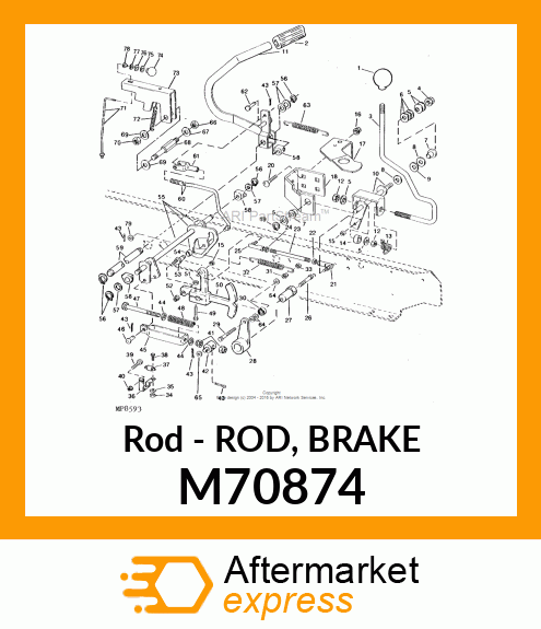 Rod - ROD, BRAKE M70874