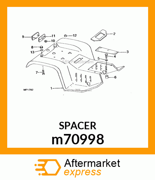 SPACER, SPACER m70998