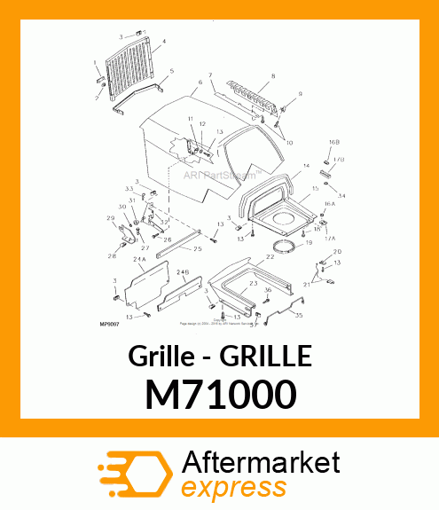 Grille - GRILLE M71000