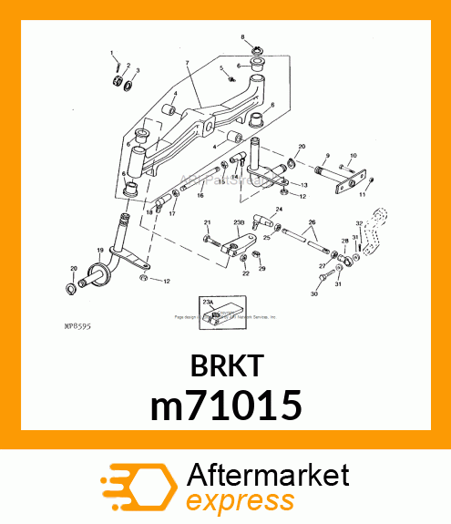 ARM, STEERING m71015