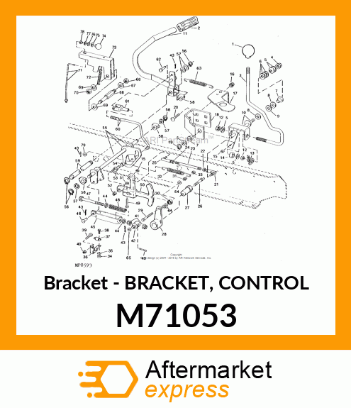 Bracket - BRACKET, CONTROL M71053