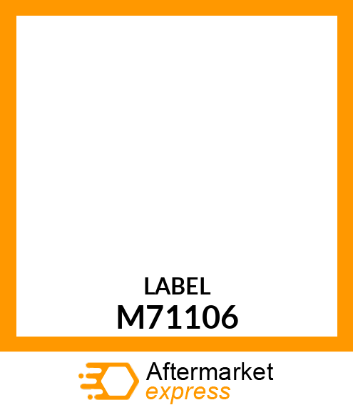 Label - LABEL, DASH PANEL M71106