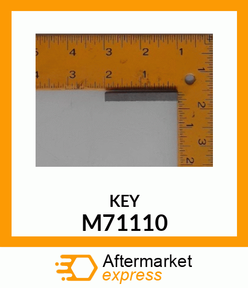 SHAFT KEY, KEY M71110