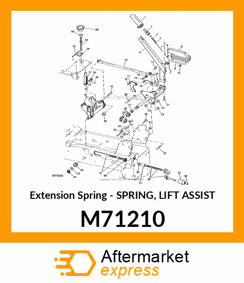 Extension Spring - SPRING, LIFT ASSIST M71210