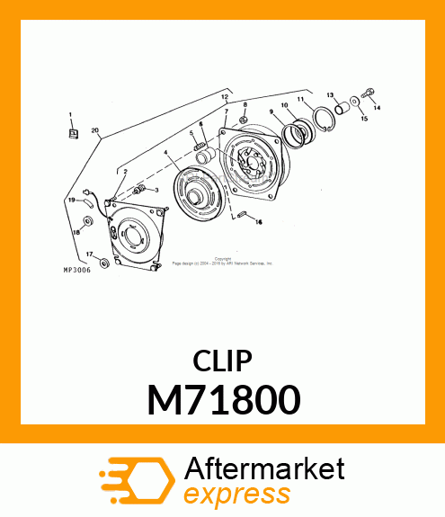 Clip M71800