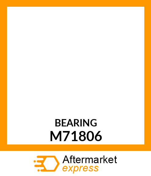 Bearing - BEARING, PIVOT SHAFT M71806