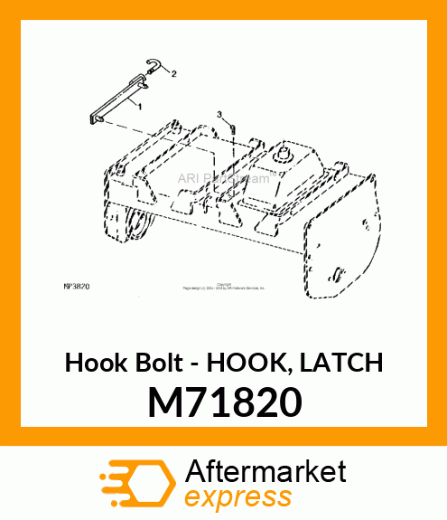 Hook Bolt - HOOK, LATCH M71820