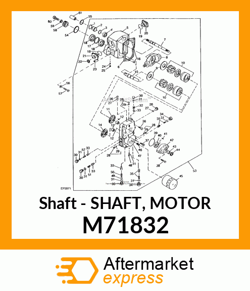 Shaft - SHAFT, MOTOR M71832