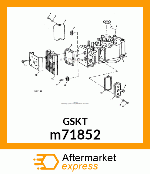 GASKET, GASKET, CYLINDER HEAD m71852