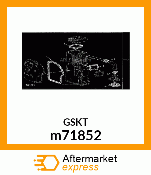 GASKET, GASKET, CYLINDER HEAD m71852