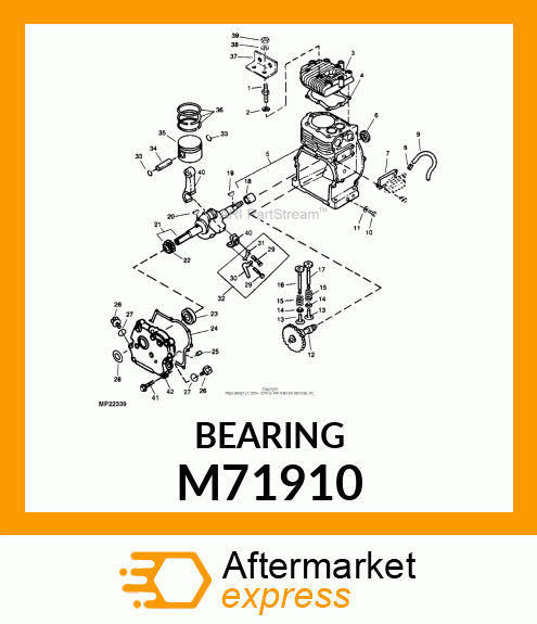 Bearing M71910