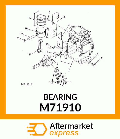 Bearing M71910