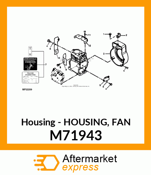 Housing M71943