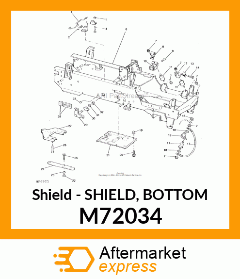 Shield - SHIELD, BOTTOM M72034
