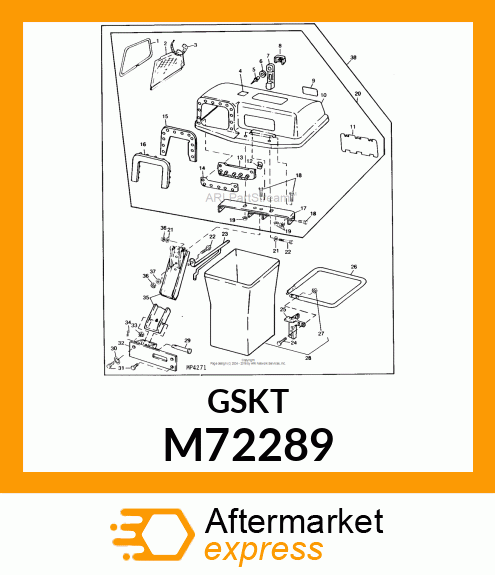 Seal - SEAL, INNER HOPPER M72289