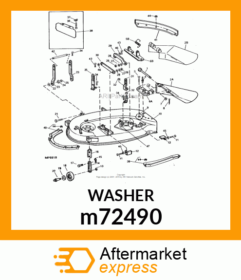 WASHER, METALLIC, ROUND HOLE m72490