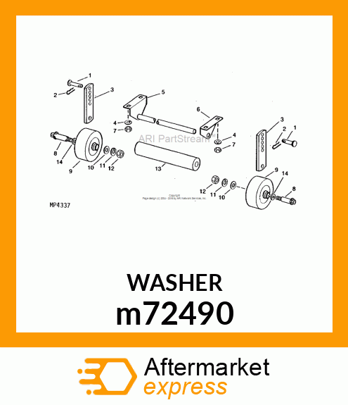 WASHER, METALLIC, ROUND HOLE m72490