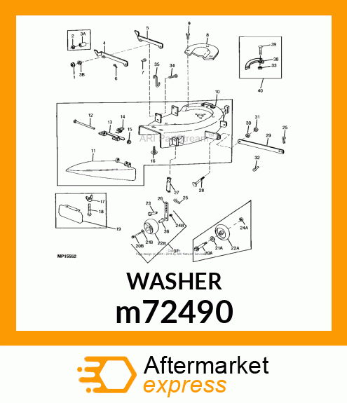 WASHER, METALLIC, ROUND HOLE m72490