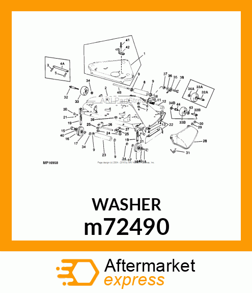 WASHER, METALLIC, ROUND HOLE m72490