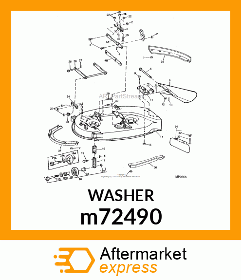 WASHER, METALLIC, ROUND HOLE m72490