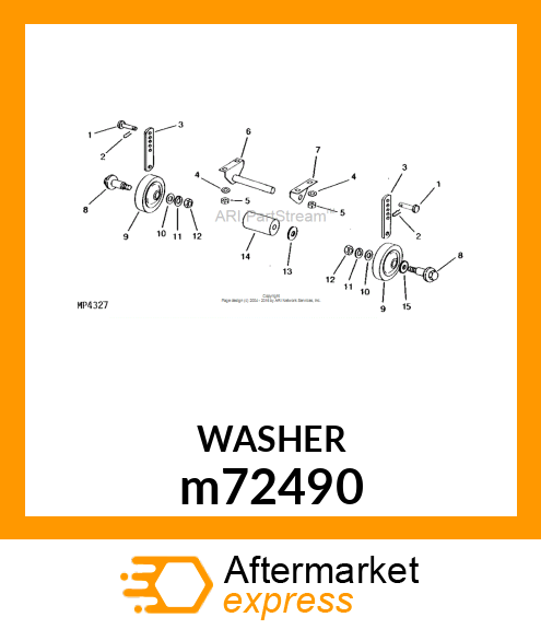 WASHER, METALLIC, ROUND HOLE m72490