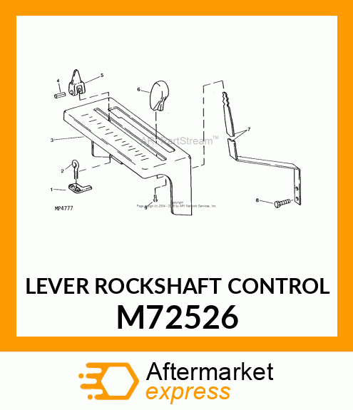 Lever Rockshaft Control M72526