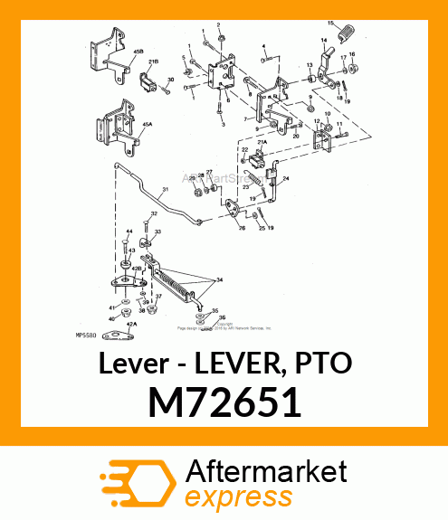 Lever - LEVER, PTO M72651